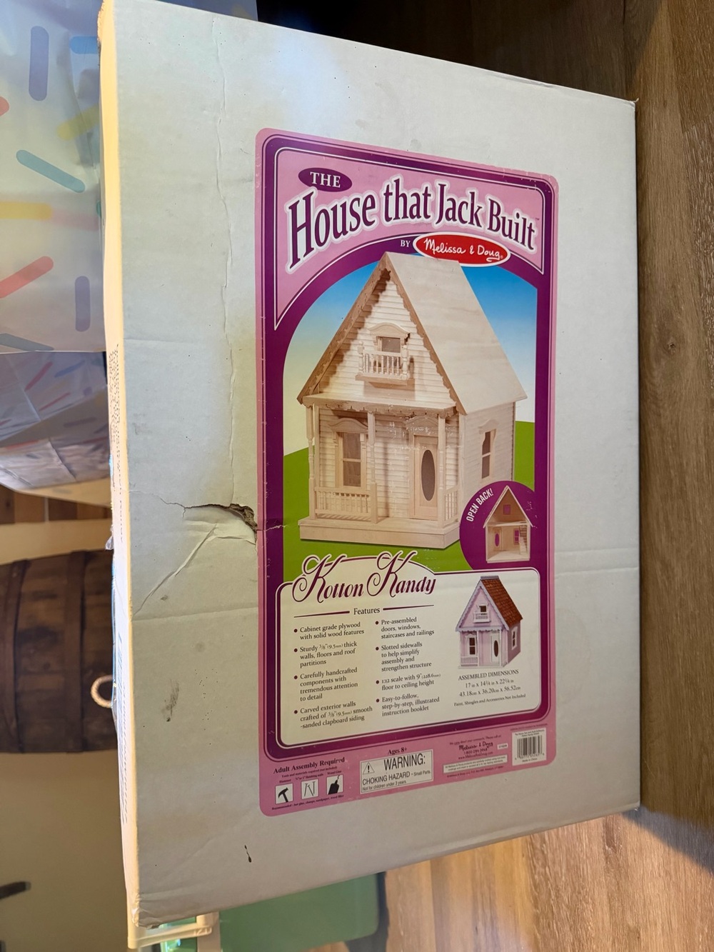 Melissa & Doug Pink and Purple Dollhouse Kit - The House That Jack Built